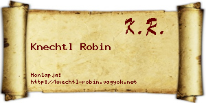 Knechtl Robin névjegykártya